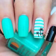 bold tropical nails